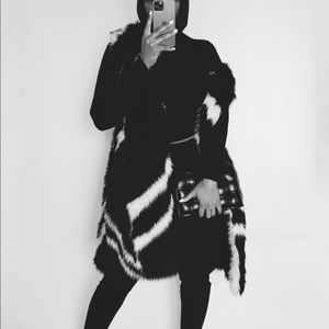 ASOS FAUX FUR VEST/COAT